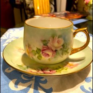 Hand Painted CUP & SAUCER